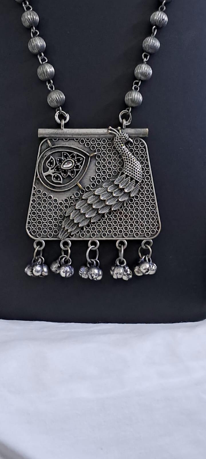 Exclusive light weight silver oxidised set.