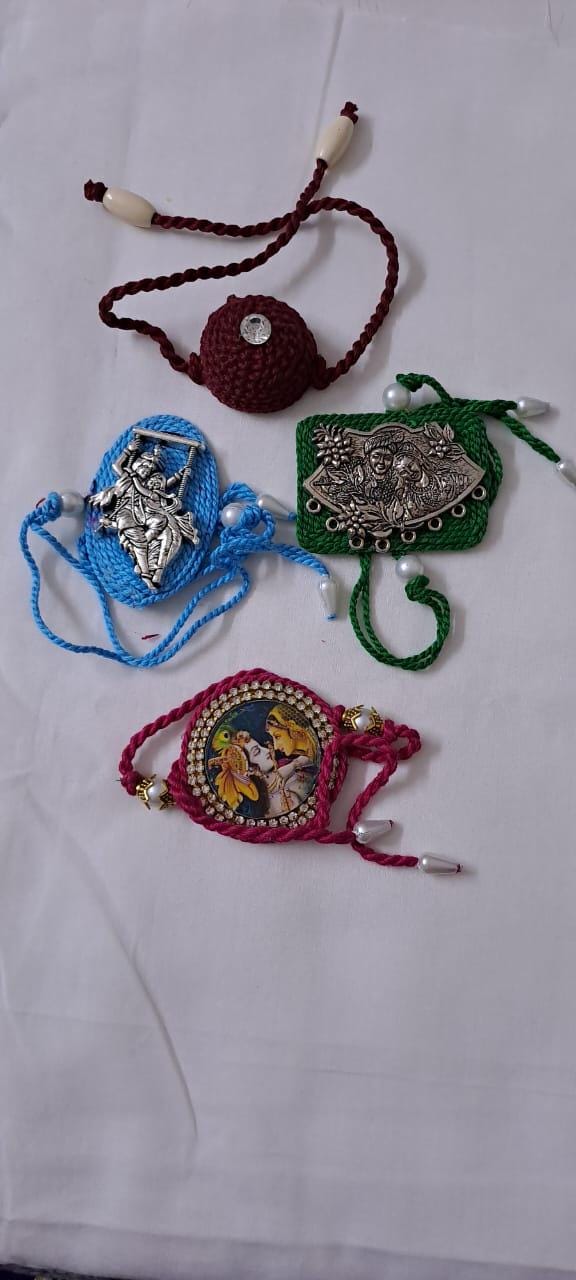 Combo rakhi set for Rakshabandhan festival (4 pcs )