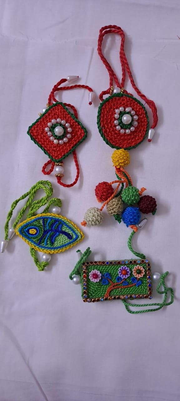 Combo rakhi set for Rakshabandhan festival (4 pcs including Bhai- Bhabhi set)