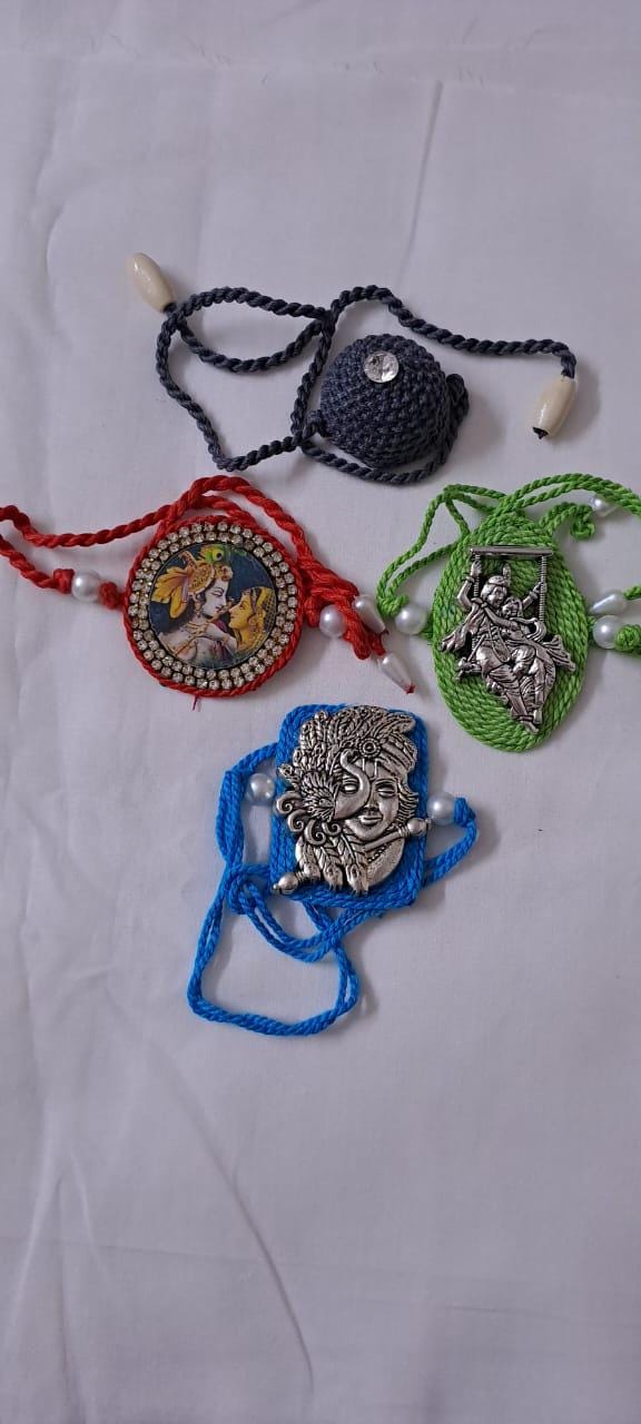 Combo rakhi set for Rakshabandhan festival (4 pcs )