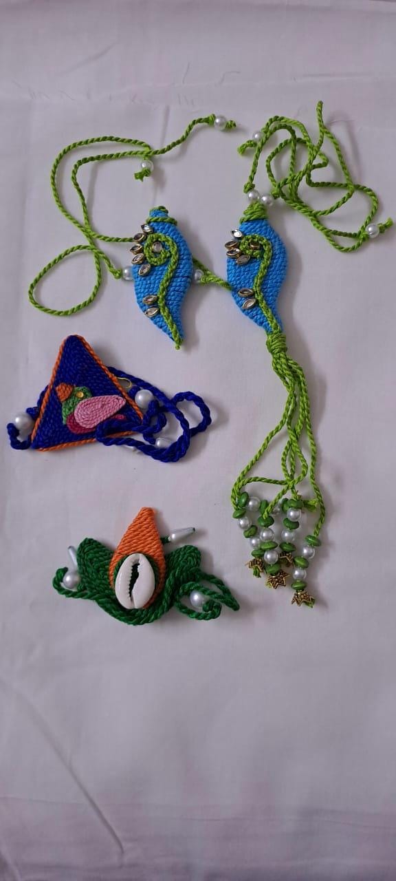 Combo rakhi set for Rakshabandhan festival (4 pcs including Bhai- Bhabhi set)