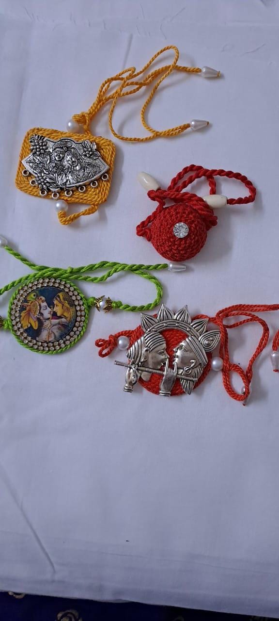 Combo rakhi set for Rakshabandhan festival (4 pcs )