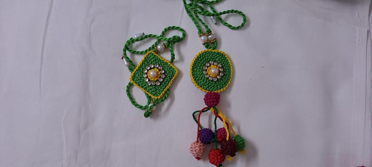 Combo rakhi set for Rakshabandhan festival (4 pcs including Bhai- Bhabhi set)