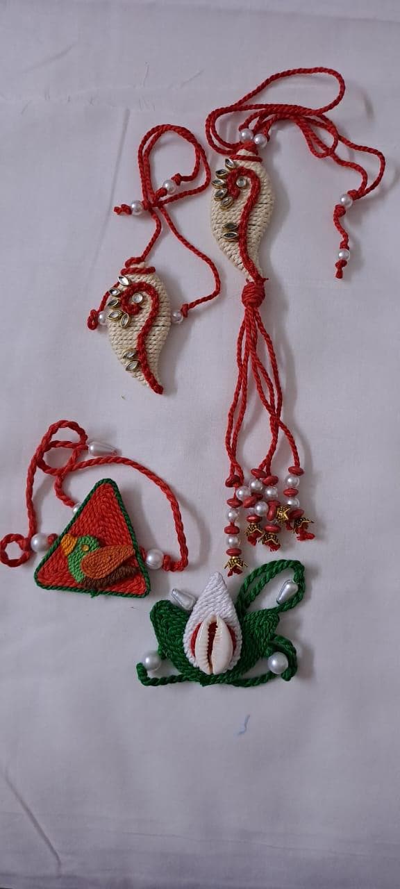 Combo rakhi set for Rakshabandhan festival (4 pcs including Bhai- Bhabhi set)