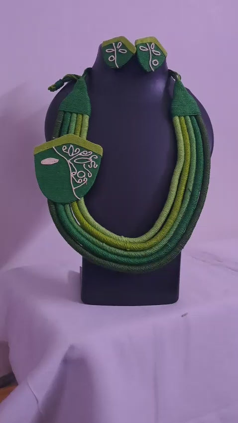 Handmade Thread Jewellery with Unique Durga Pendant