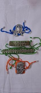 Combo rakhi set for Rakshabandhan festival (4 pcs including Bhai- Bhabhi set)