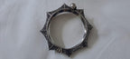 Silver oxidised bracelet/kada