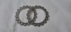 Traditional silver oxidised bangles