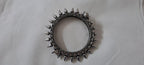 Silver oxidised bracelet/kada