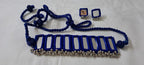 Kutchwork glasswork necklace set with matching earrings