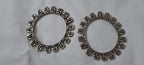 Traditional silver oxidised bangles