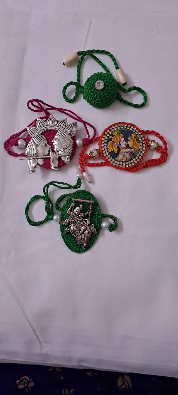 Combo rakhi set for Rakshabandhan festival (4 pcs )