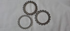 Combo offer of 3 single traditional silver oxidised bangles