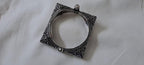 Silver oxidised bracelet/kada