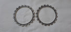 Traditional silver oxidised bangles
