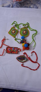 Combo rakhi set for Rakshabandhan festival (4 pcs including Bhai- Bhabhi set)