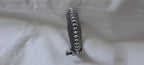 Silver oxidised bracelet/kada
