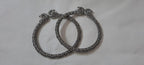 Traditional silver oxidised bangles