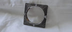 Silver oxidised bracelet/kada