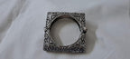 Silver oxidised bracelet/kada