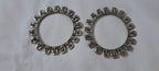Traditional silver oxidised bangles
