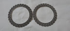 Traditional silver oxidised bangles