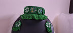 Handmade Kutch Glass work choker necklace with glass work earrings