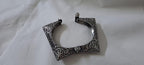 Silver oxidised bracelet/kada