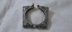 Silver oxidised bracelet/kada