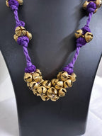 Elegant Thread necklace with trinkets n matching earrings