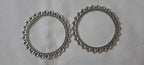 Traditional silver oxidised bangles