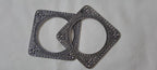 Traditional silver oxidised bangles