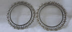 Traditional silver oxidised bangles