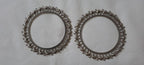 Traditional silver oxidised bangles