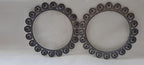 Traditional silver oxidised bangles