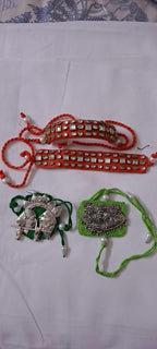 Combo rakhi set for Rakshabandhan festival (4 pcs including Bhai- Bhabhi set)