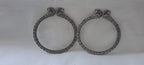 Traditional silver oxidised bangles
