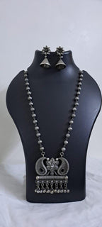Exclusive light weight silver oxidised set.