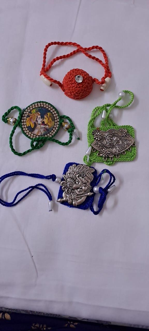 Combo rakhi set for Rakshabandhan festival (4 pcs )