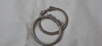 Traditional silver oxidised bangles with lion face