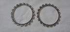 Traditional silver oxidised bangles