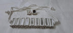 Kutchwork glass necklace set with matching earrings