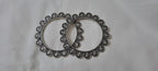 Traditional silver oxidised bangles
