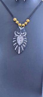 Terracotta owl pendant necklace