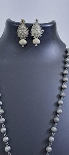 Exclusive light weight silver oxidised set.