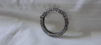 Silver oxidised bracelet/kada