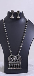 Exclusive light weight silver oxidised set.