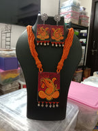 Hand painted Ganesha Jewellery Set