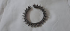 Silver oxidised bracelet/kada