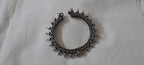Silver oxidised bracelet/kada